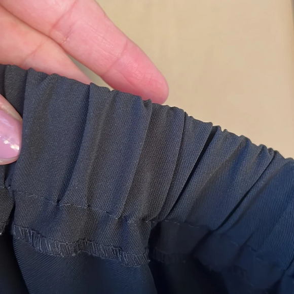 Ivan Grundahl sz M Black Trousers Highrise Wide Leg Minimalist Contemporary - Picture 8 of 9